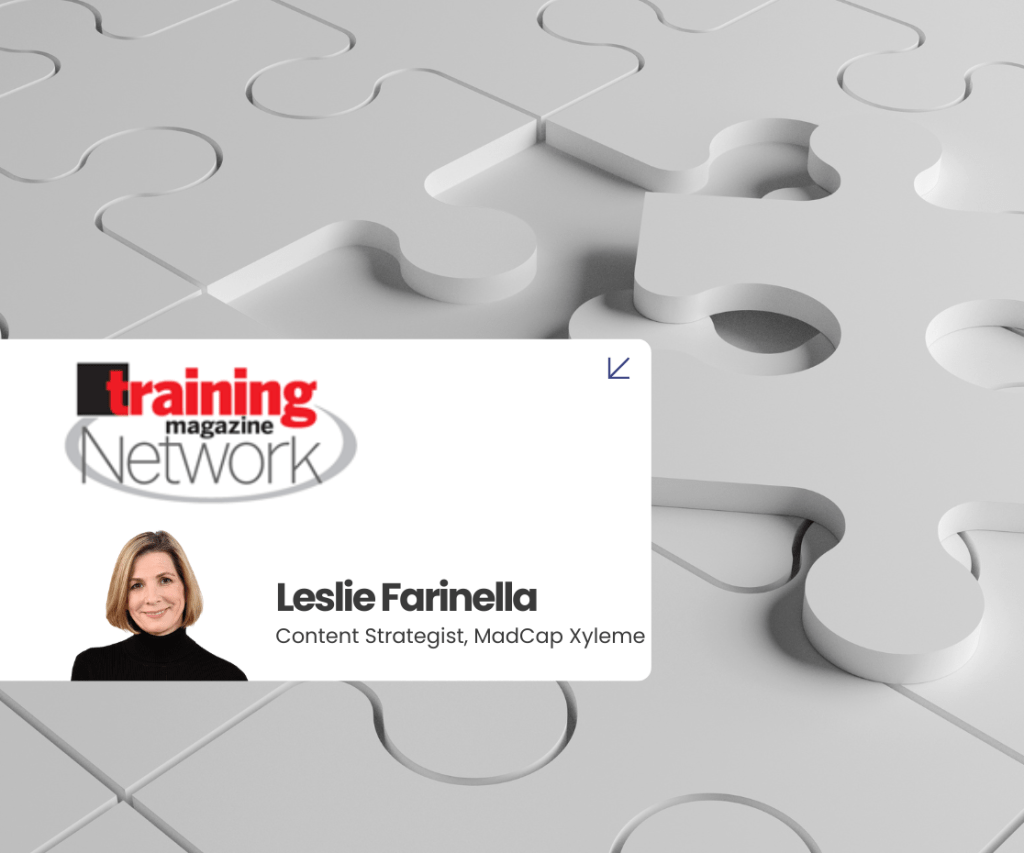 Training magazine network webinar featuring Leslie Farinella
