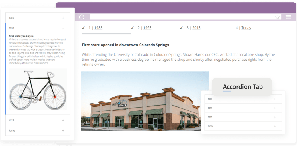 Xyleme Accordion Tabs Screenshot