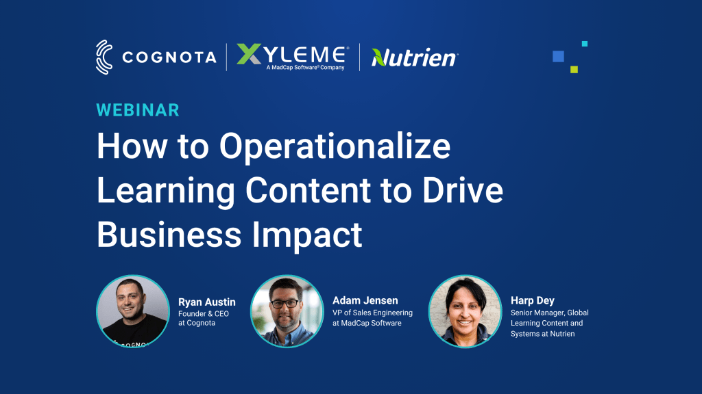 How to operationalize learning content banner